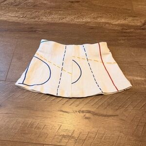 2-3Y Bobo Choses White Skirt with Colorful Lines